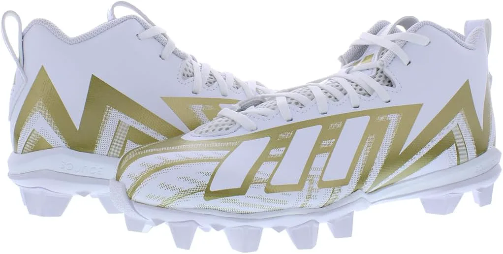 Футбольные бутсы Adidas Men's Freak Spark MD 23, белый/металлик — фото 2