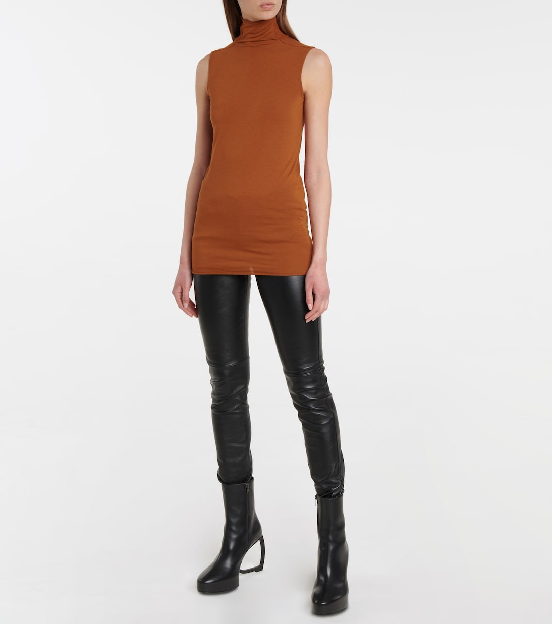 Джерси топ Lilies Rick Owens, оранжевый — фото 2