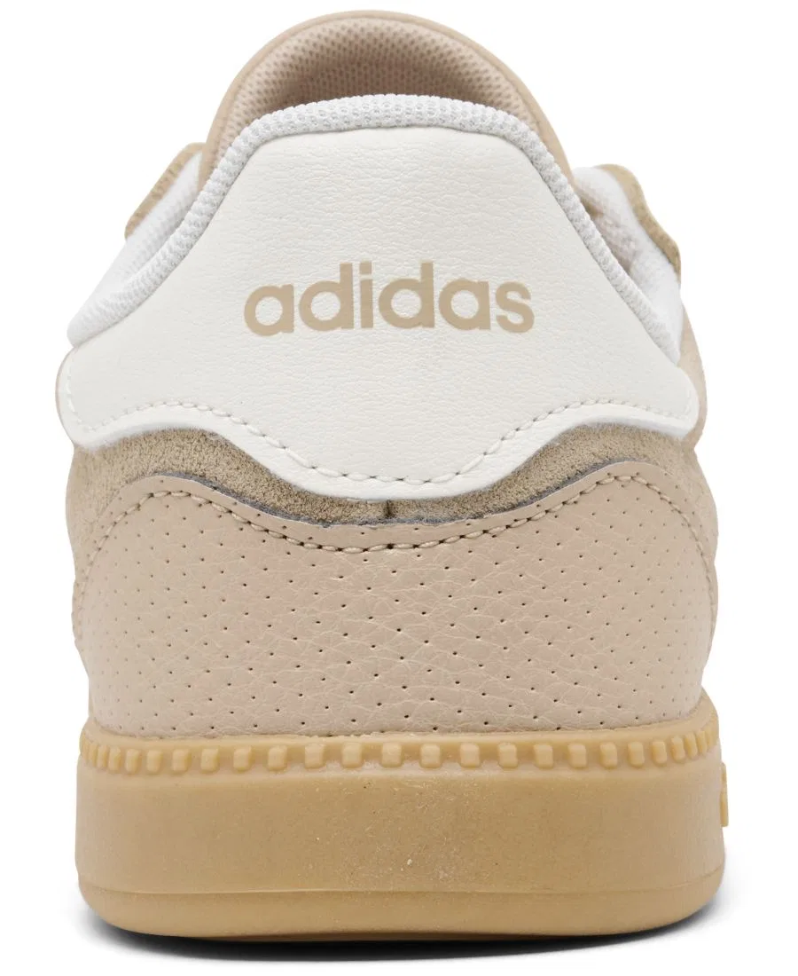 Детские стильные повседневные кроссовки Breaknet от Finish Line для подростков Adidas, бежевый — фото 4