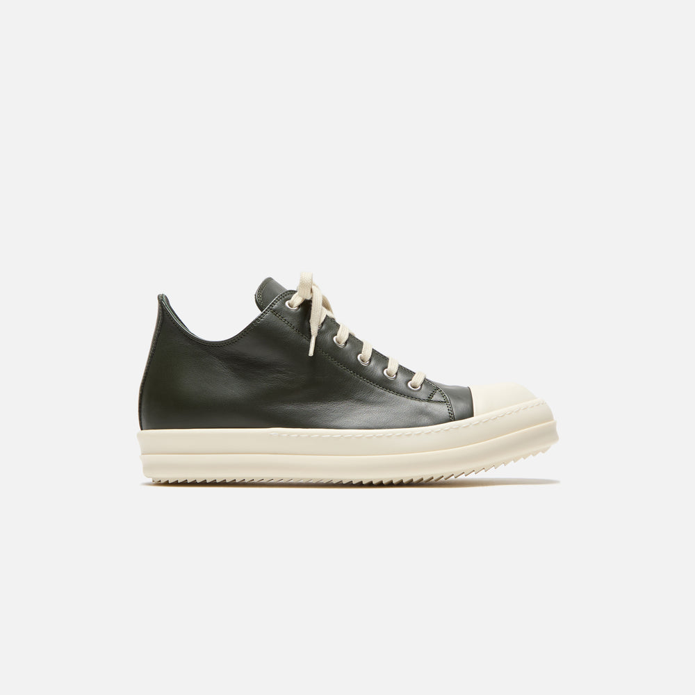 

Кроссовки Rick Owens Scarpe Leather Sneakers, цвет Forest/Milk/Milk