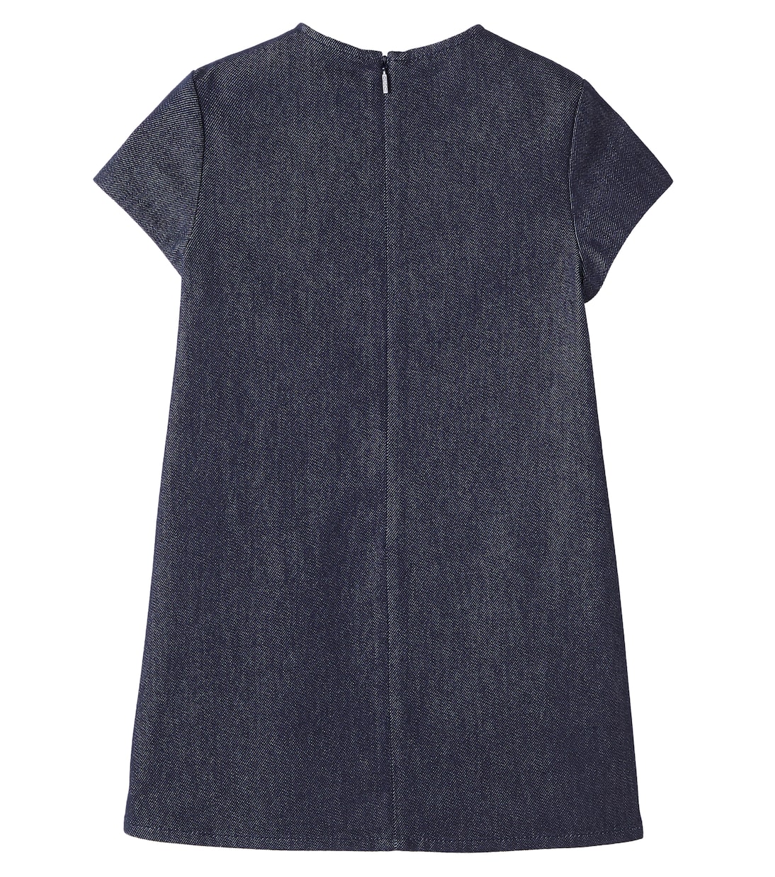 Джинсовое платье в складку Web Stripe Gucci Kids, Dark Blue/Mix — фото 3