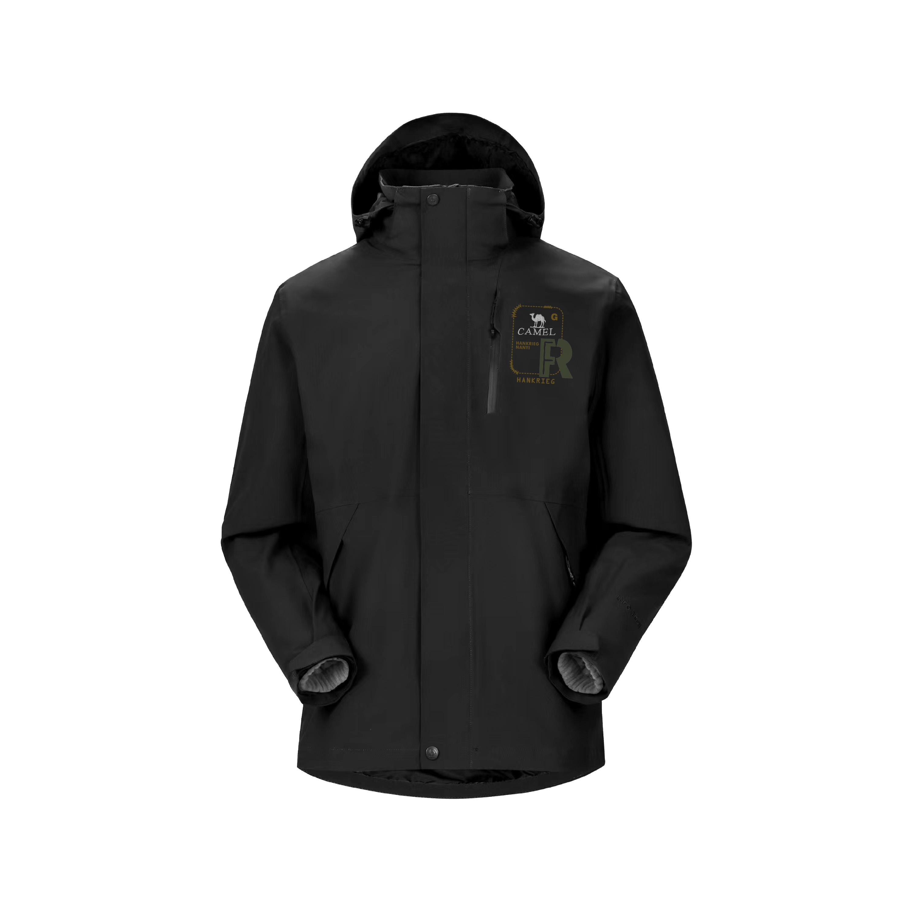

Ветровка All weather Waterproof And Warm для мужчин CAMEL, phantom черный