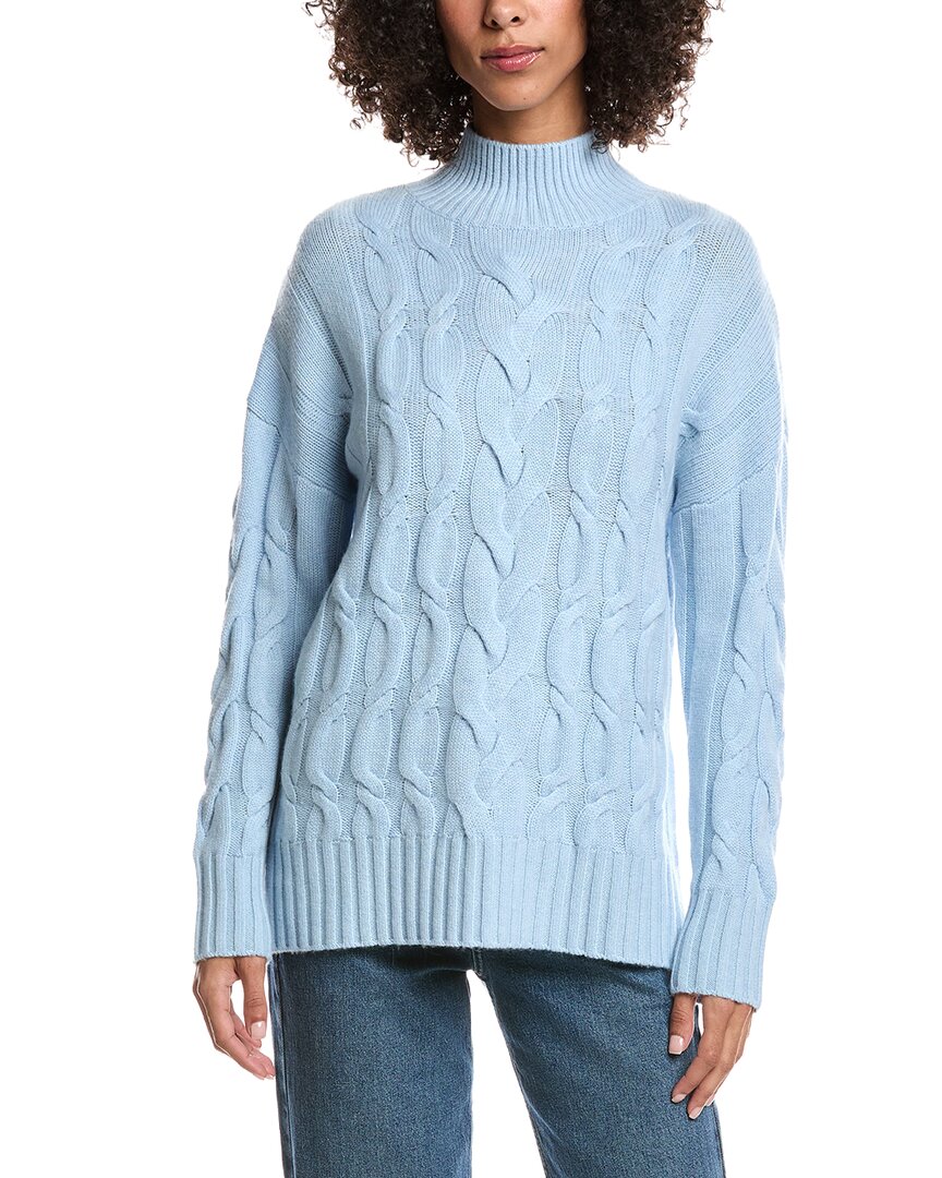 

Свитер Forte Cashmere Luxe из смеси шерсти и кашемира с косами Forte Cashmere, Ice Blue