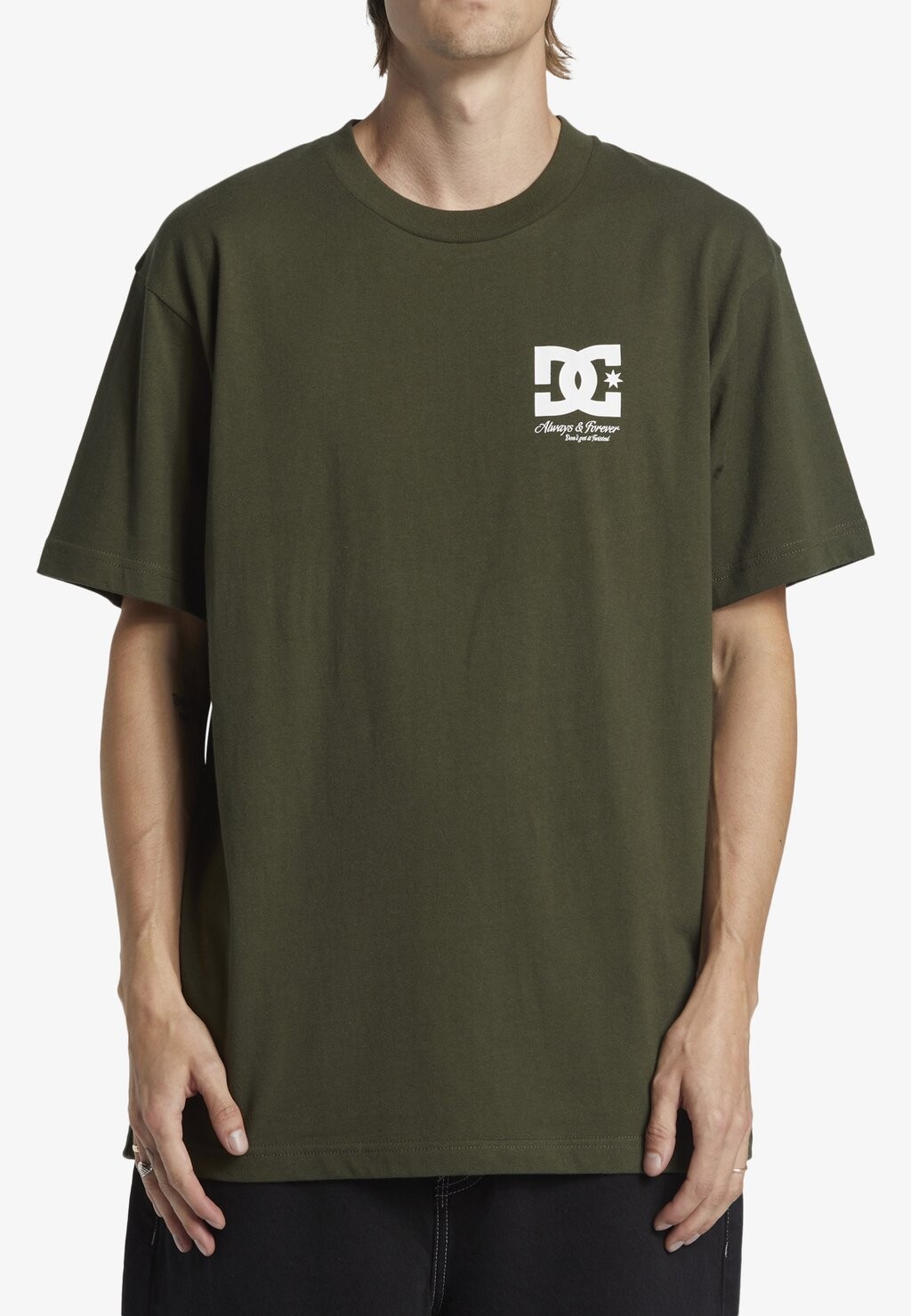 

Футболка с принтом DC Shoes, цвет Mottled Dark Green