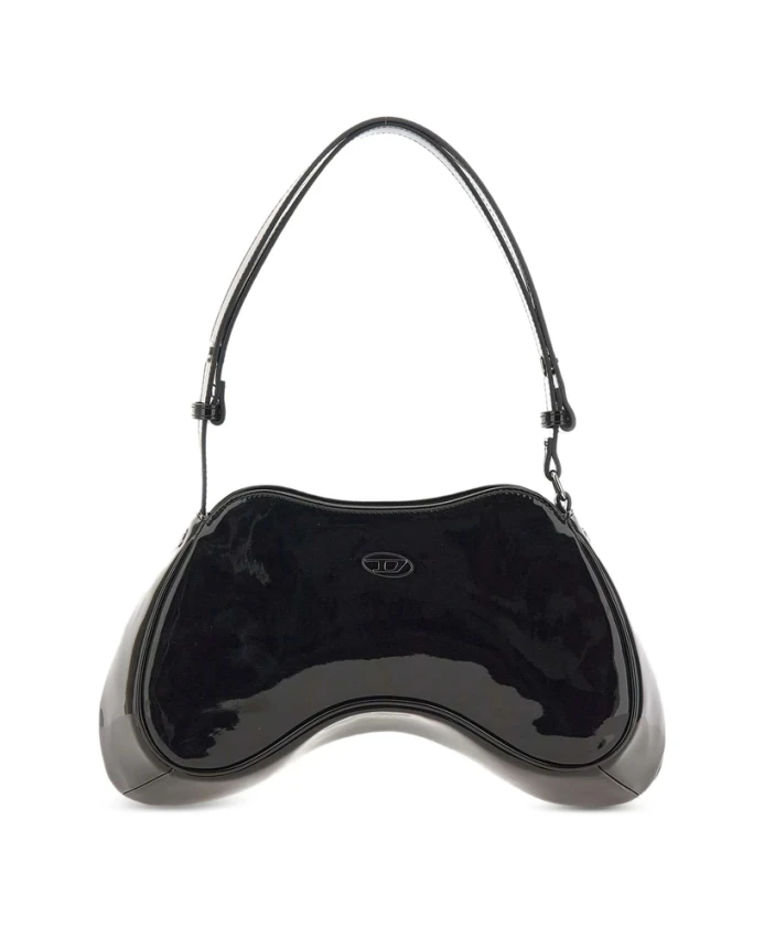 

Сумка через плечо Play из лакированной кожи Diesel, черный