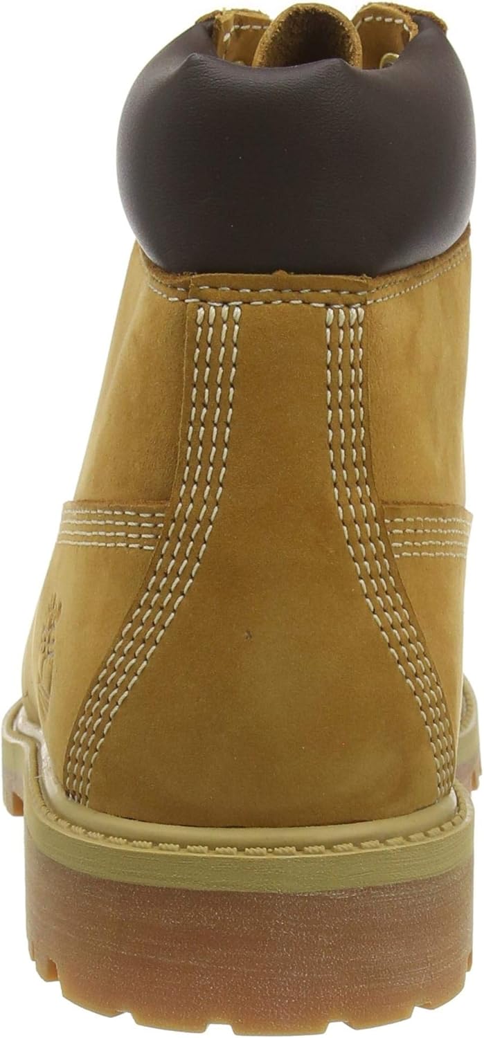 Ботинки Timberland для мальчиков 6 премиум водонепроницаемые, Wheat Nubuck V1 — фото 3
