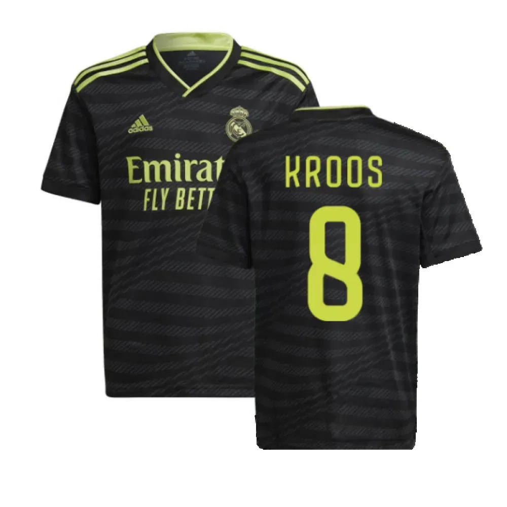 Футбольная форма Real Madrid 2022-23 третья Кроос 8, черный