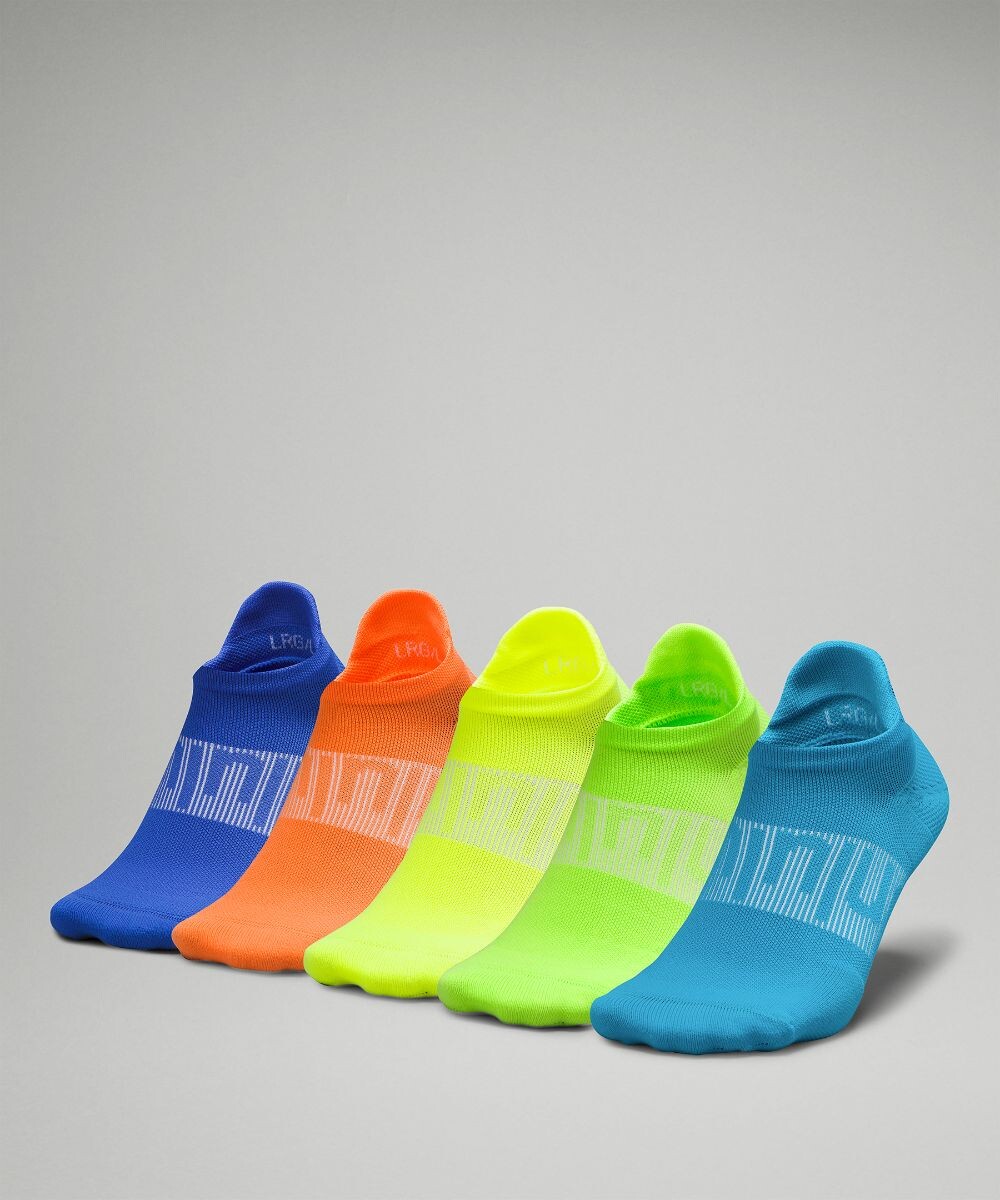 

Мужские носки Power Stride Tab 5 шт Lululemon, бирюзовый