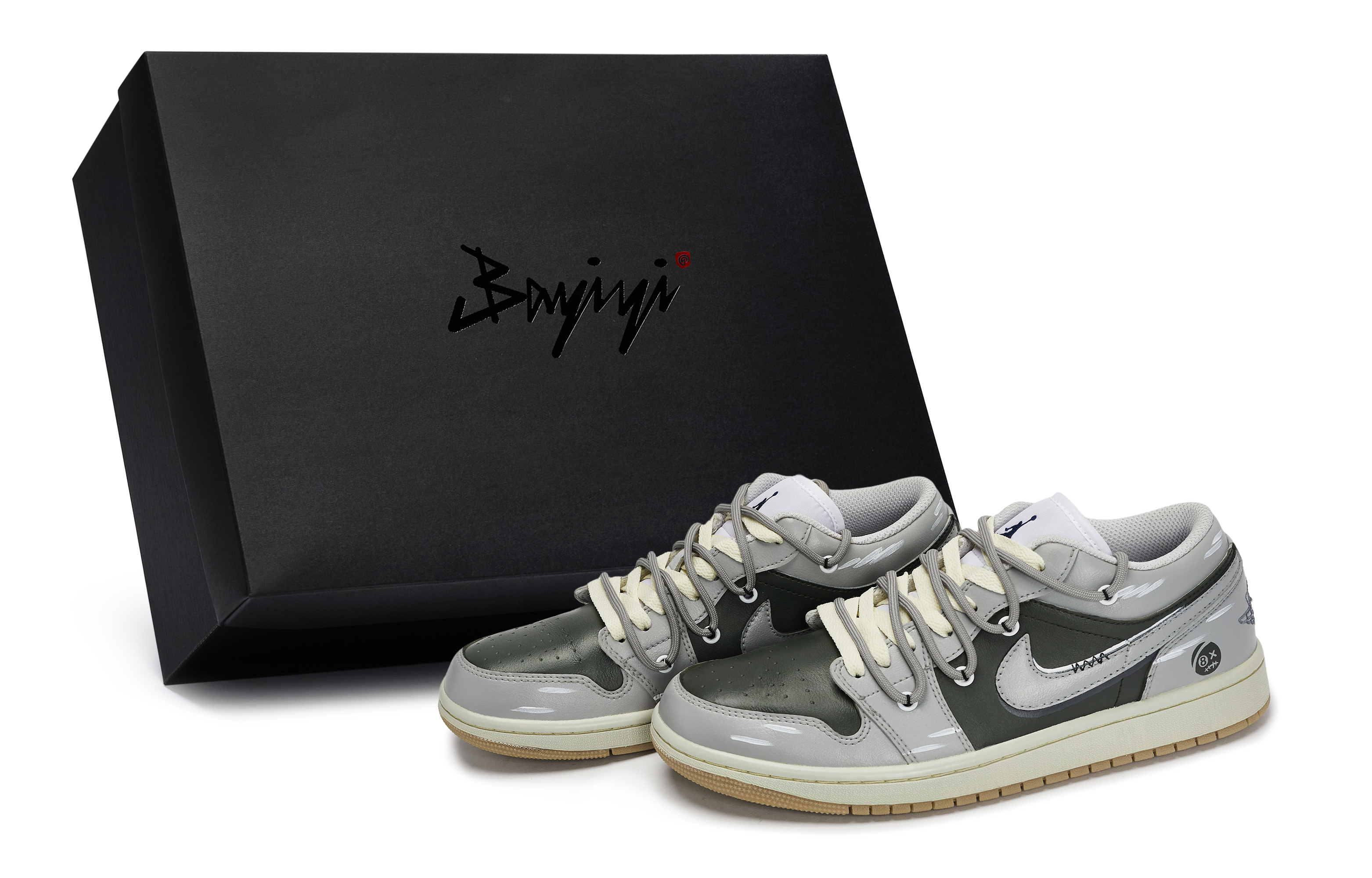

Jordan Баскетбольные кроссовки Air 1 Vintage, низкие, мужские, серые/белые/зеленые