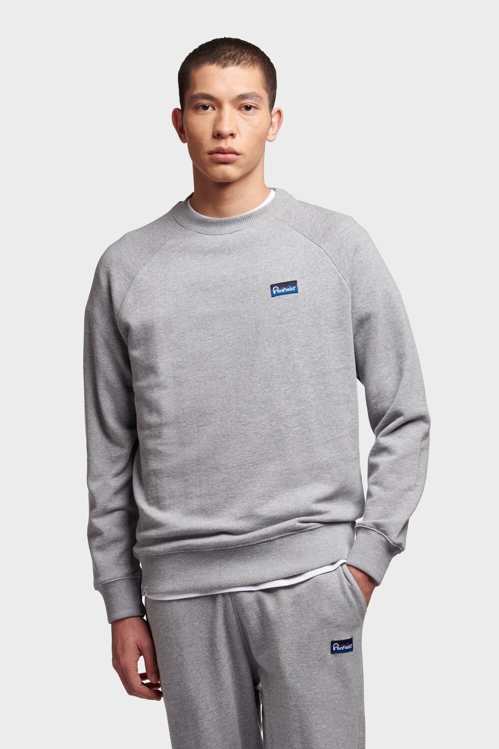 

Мужская толстовка свободного кроя с оригинальным логотипом Penfield, серый