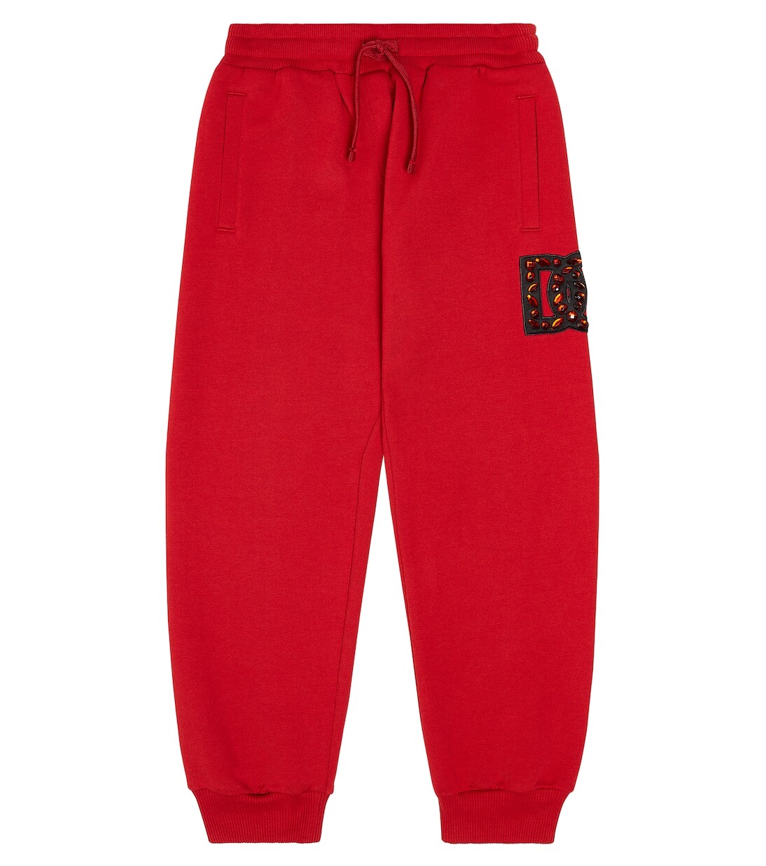 

Спортивные брюки из джерси с логотипом Dolce&Gabbana Kids, красный