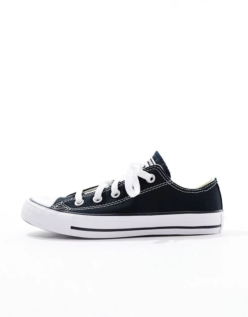 Черные кроссовки широкого кроя Converse Chuck Taylor All Star Ox Wide Fit — фото 2