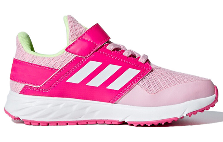 Fortafaito Kids Кроссовки детские низкие розовые/белые Adidas — фото 2