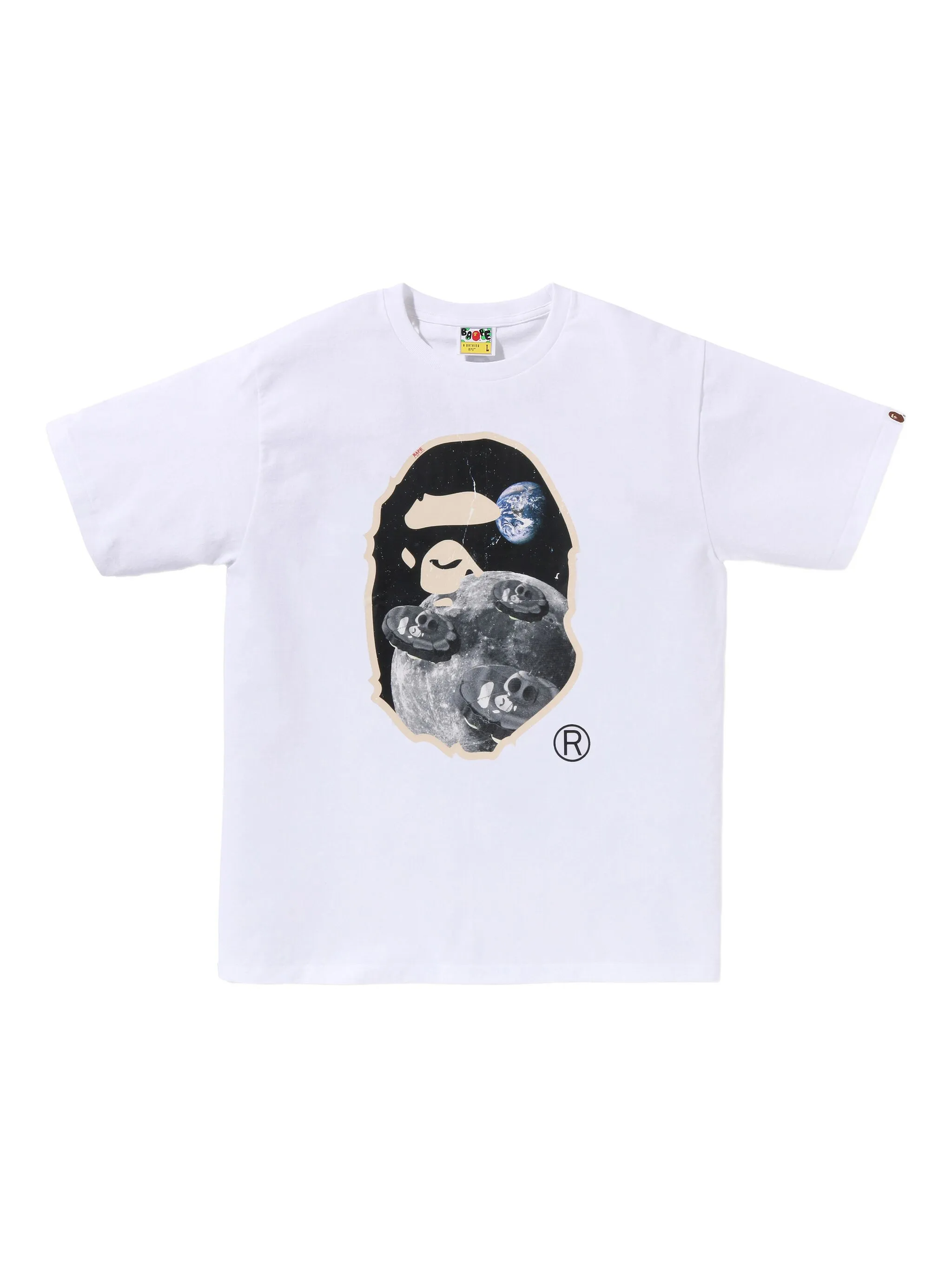 

Футболка с графичным принтом A Bathing Ape, белый