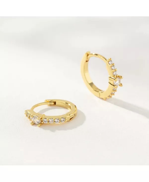 

Серьги-Хагге Star Power с покрытием из 14-каратного золота, 0,45 дюйма Uncommon James, gold