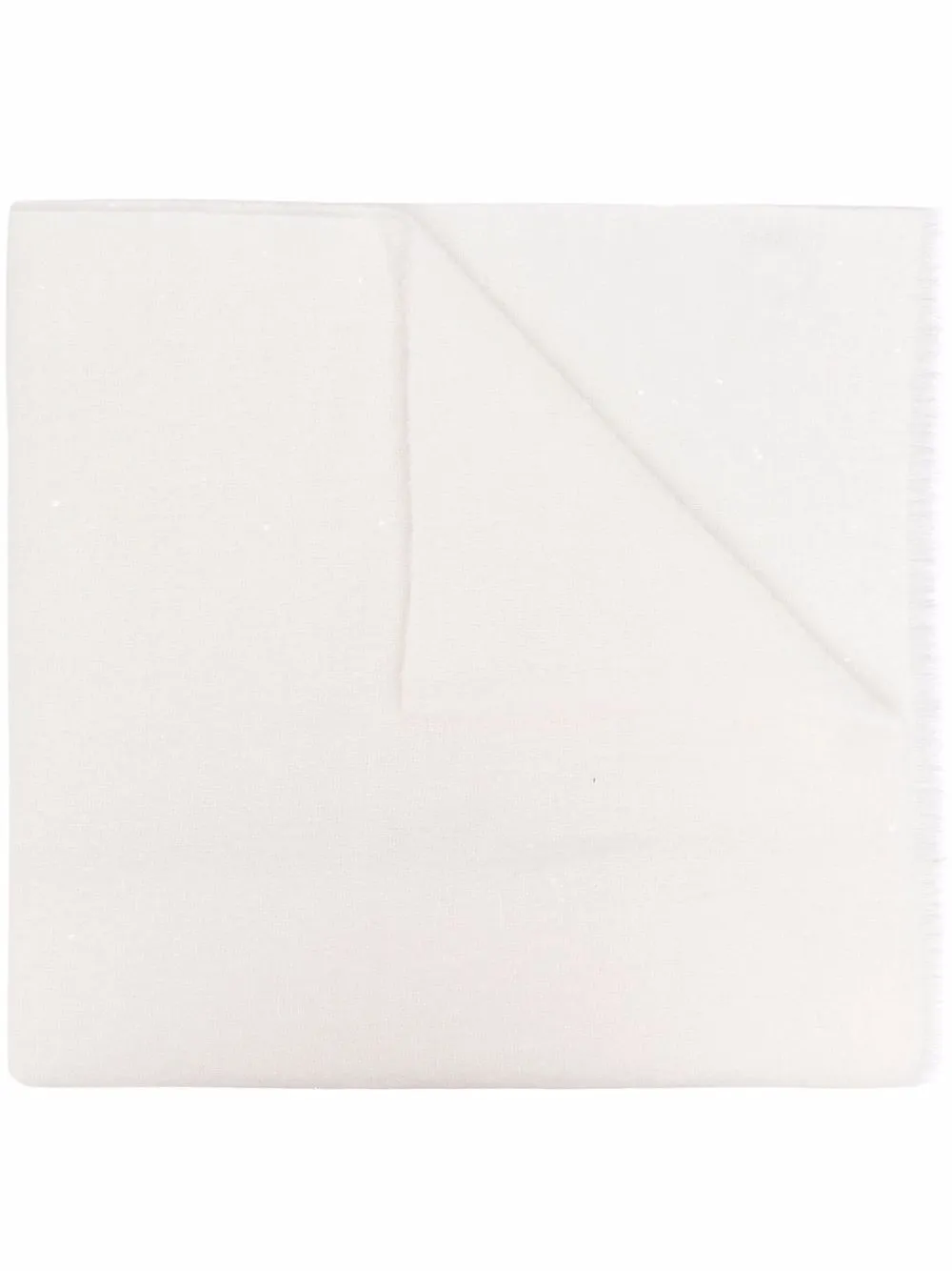 

Шарф с бахромой Brunello Cucinelli, белый