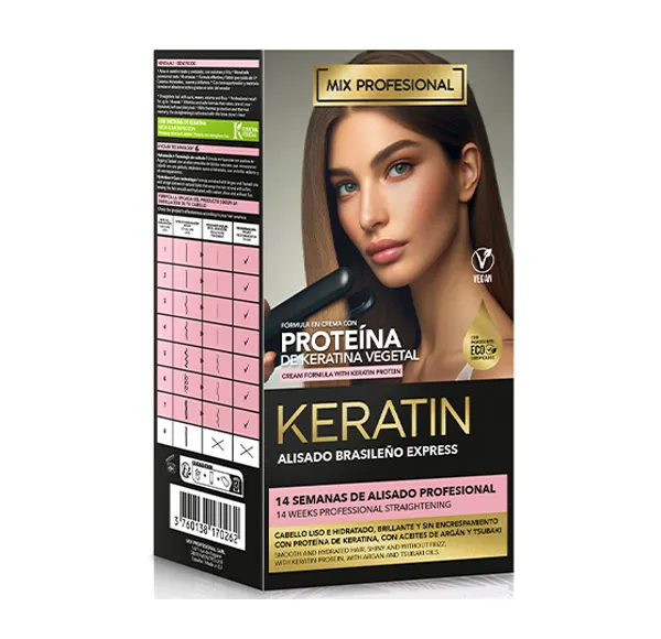

Набор для бразильского выпрямления Proteína Keratina Vegetal Mix, 1 UD
