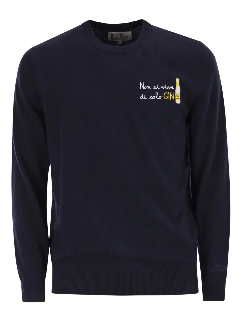 

Свитер Heron с вышивкой Mc2 Saint Barth, синий