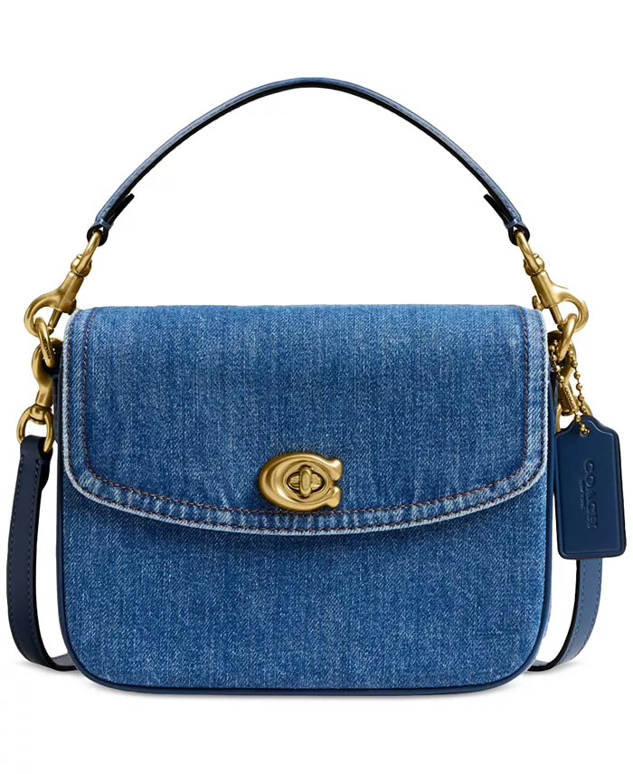 

Кросс-боди мини из денима Cassie 19 COACH, синий