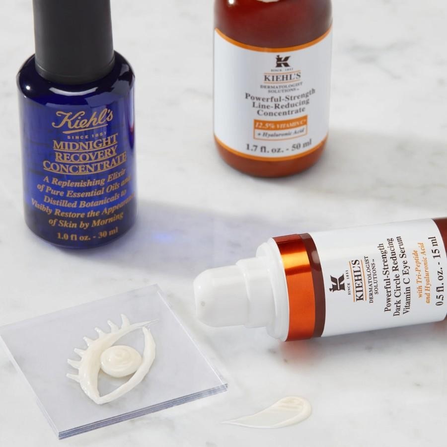 Сыворотка для глаз powerful-strength line-reducing & dark circle diminishing vitamin c Kiehls, объем 15 мл — фото 4