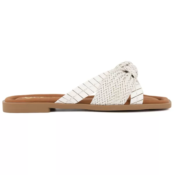Женские сандалии Serona на плоской подошве Sugar, цвет white woven pu — фото 2
