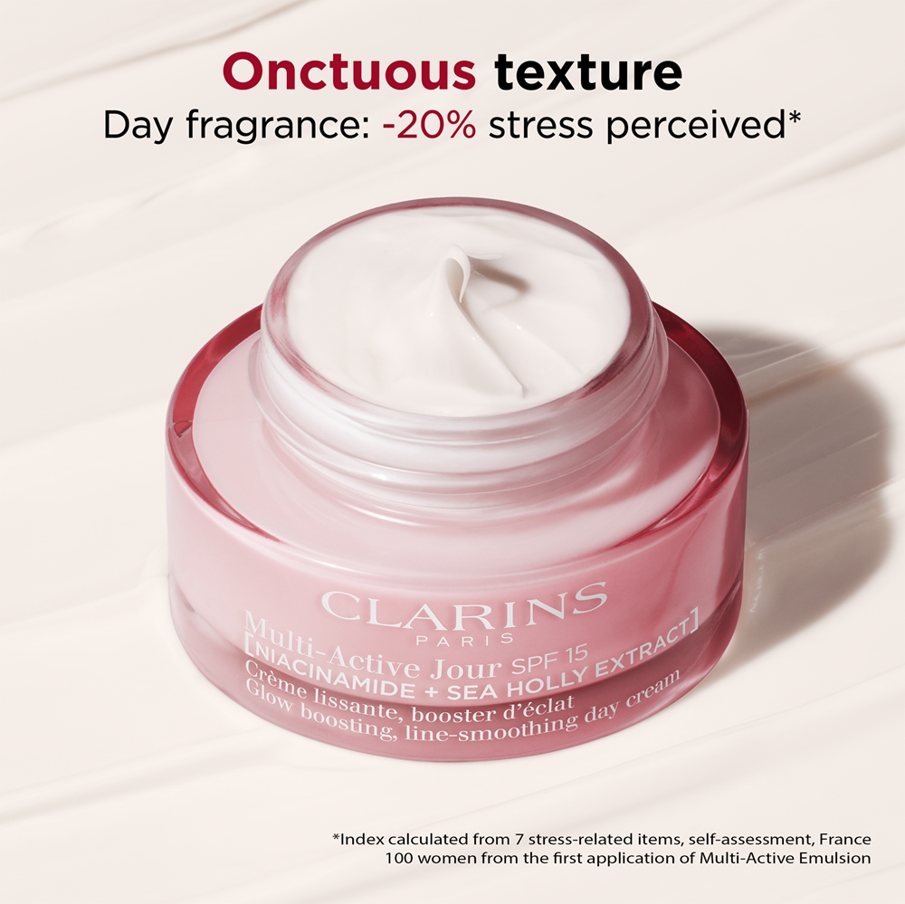Крем для лица SPF15 CLARINS Мультиактивный дневной разглаживающий и осветляющий — фото 2