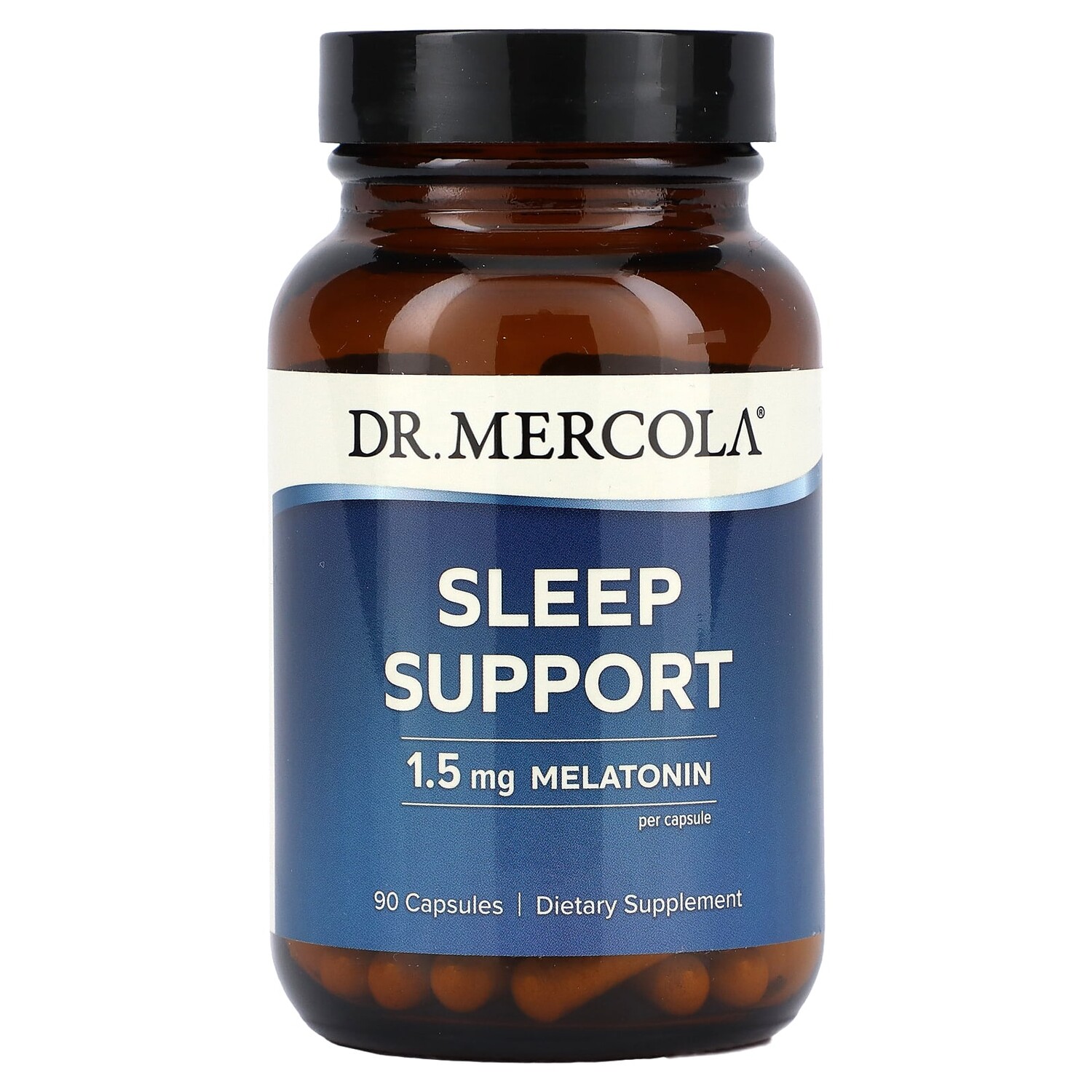 

Мелатонин, поддержка сна Dr. Mercola Sleep Support, 1,5 мг, 90 капсул