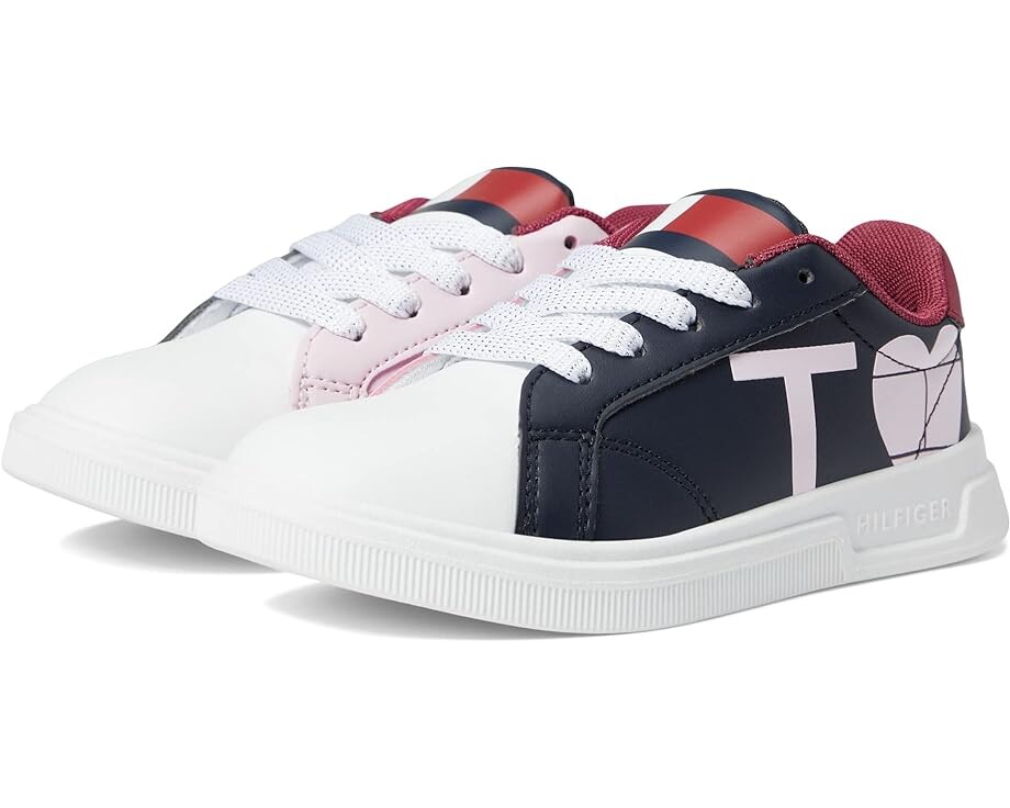

Кроссовки Tommy Hilfiger Cayman Graphic, цвет White/Navy/Pink/Wine