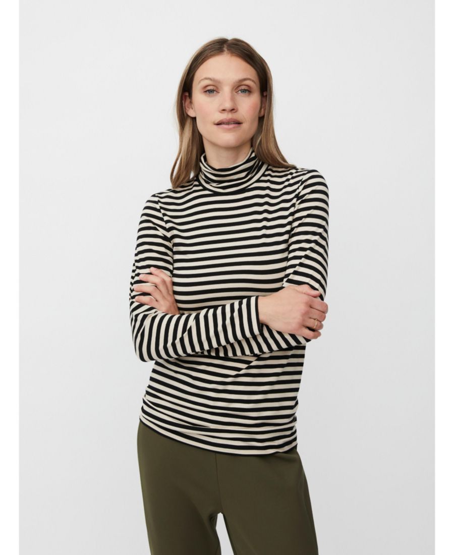 

Женская блузка MaBrooklyn с длинными рукавами и высоким воротником Masai Copenhagen, Black