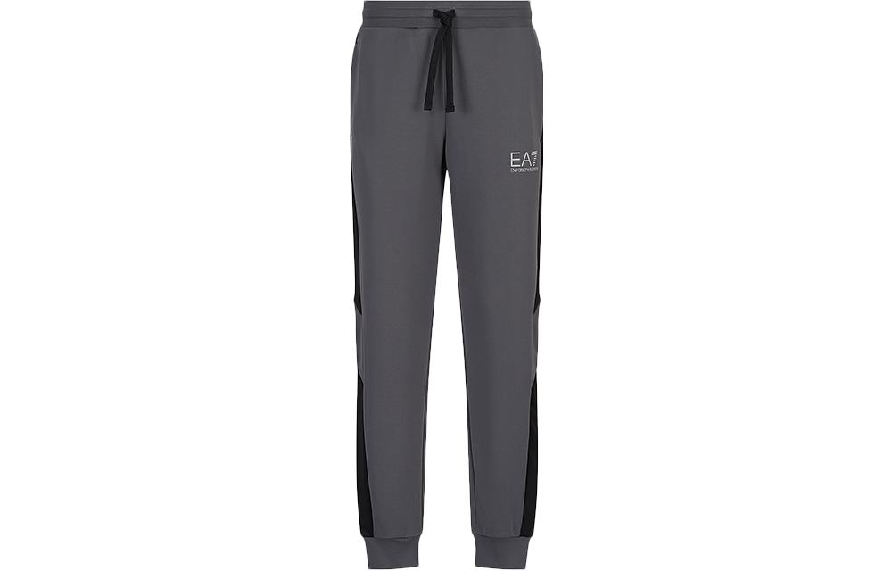 

EA7 FW22 Вязаные спортивные штаны Мужские серые EMPORIO ARMANI