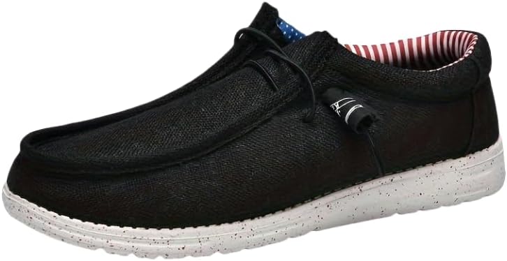 

Мужские повседневные лоферы, дышащие легкие слипоны для прогулок на улице и вождения, весна, лето и осень Hhhchpm, черный