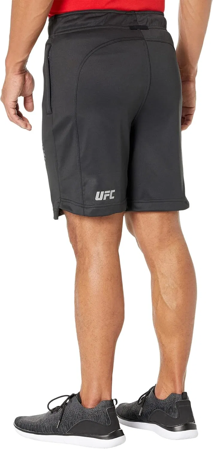 Базовые тренировочные шорты UFC 8 дюймов - спортивная одежда для мужчин - 100% полиэстер - боковые карманы - сублимационная печать, черный — фото 2