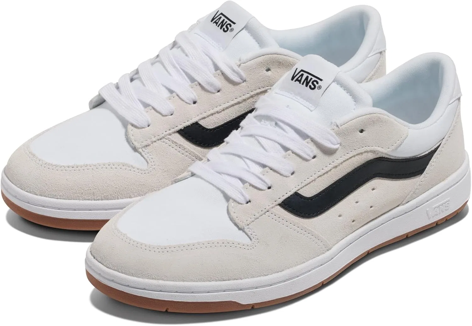 Мужские замшевые кроссовки Vans Ryland, белые/черные — фото 2