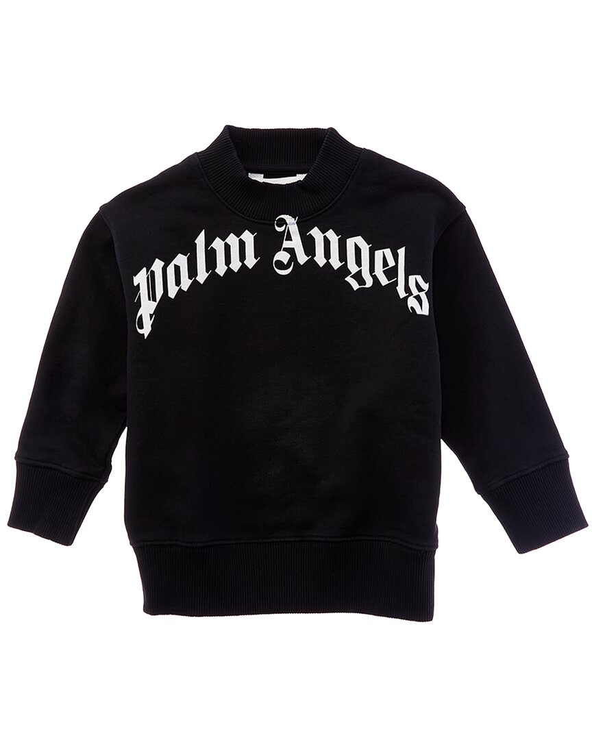 

Классическая толстовка Palm Angels с изогнутым логотипом и круглым вырезом, черный