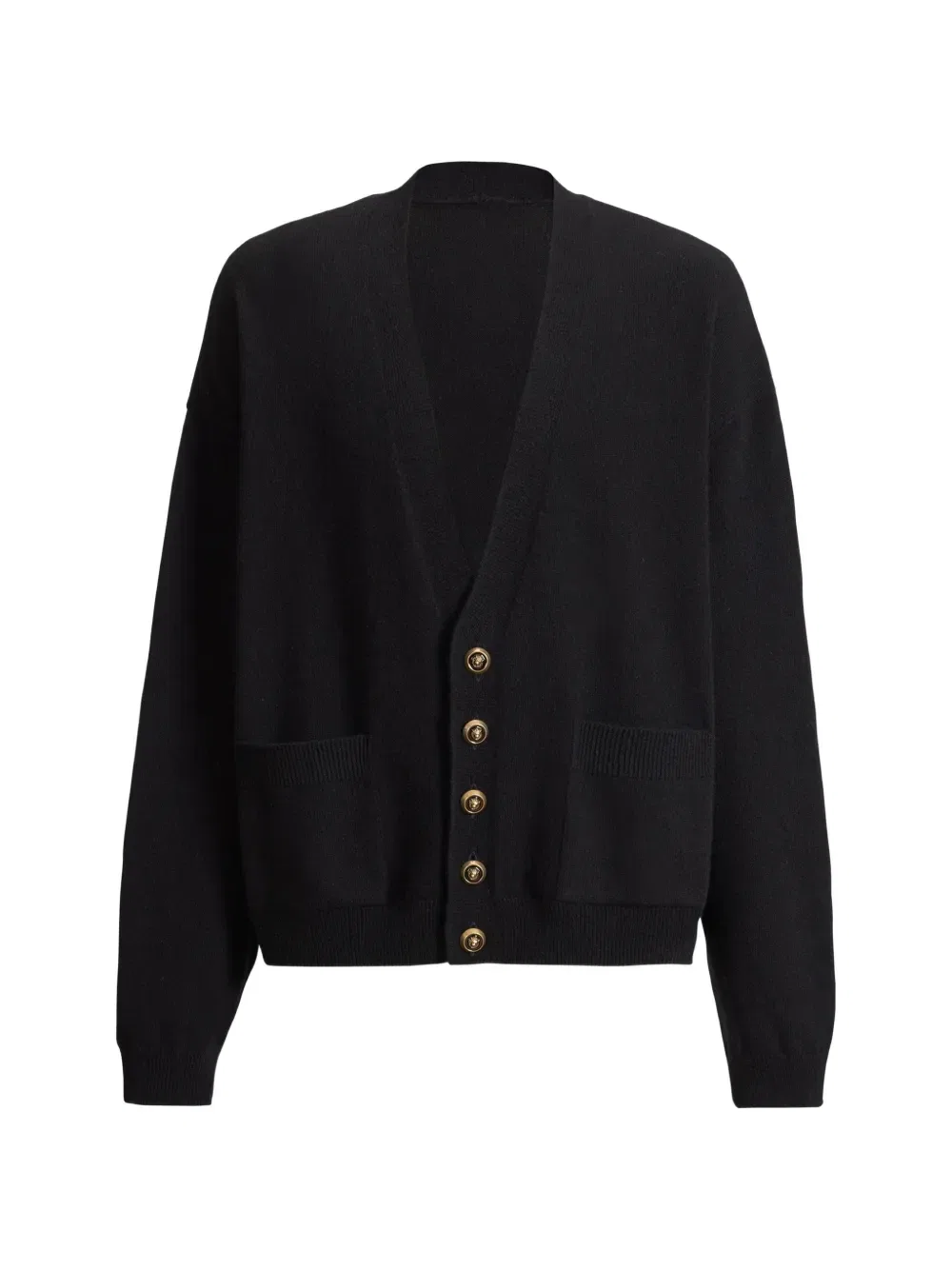 Кардиган из смесового кашемира BALMAIN, черный