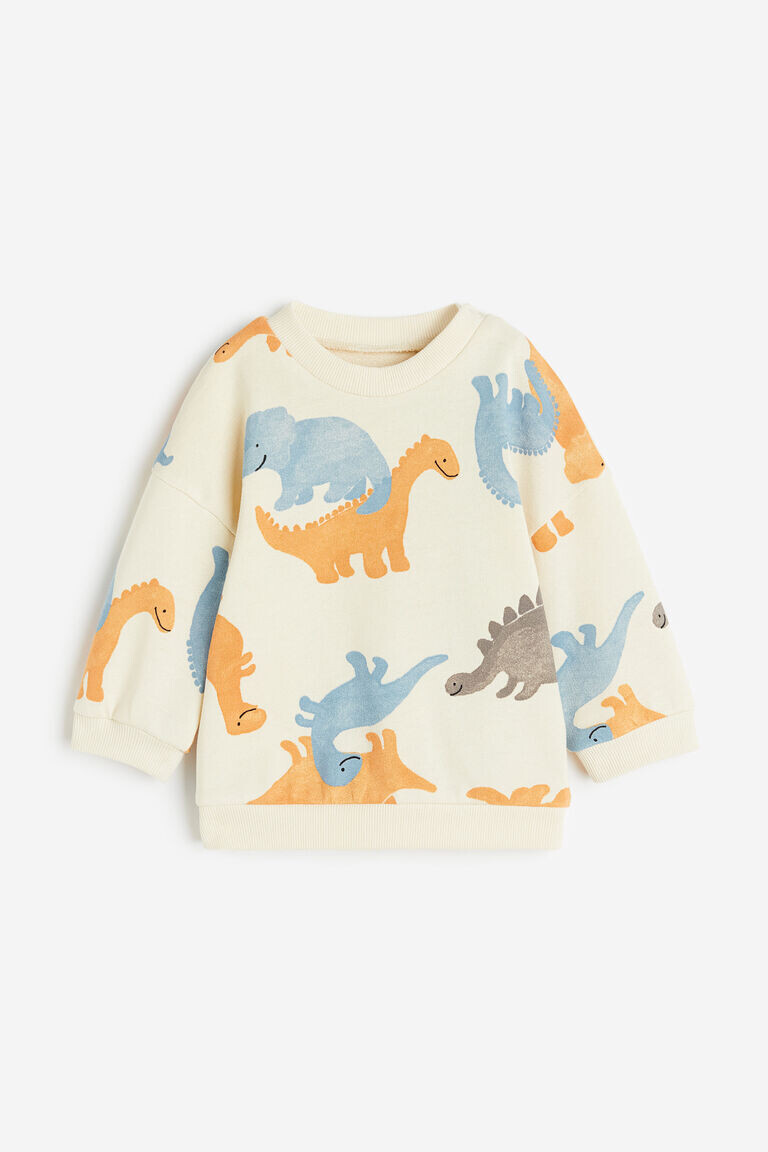 

Хлопковая толстовка H&M, бежевый