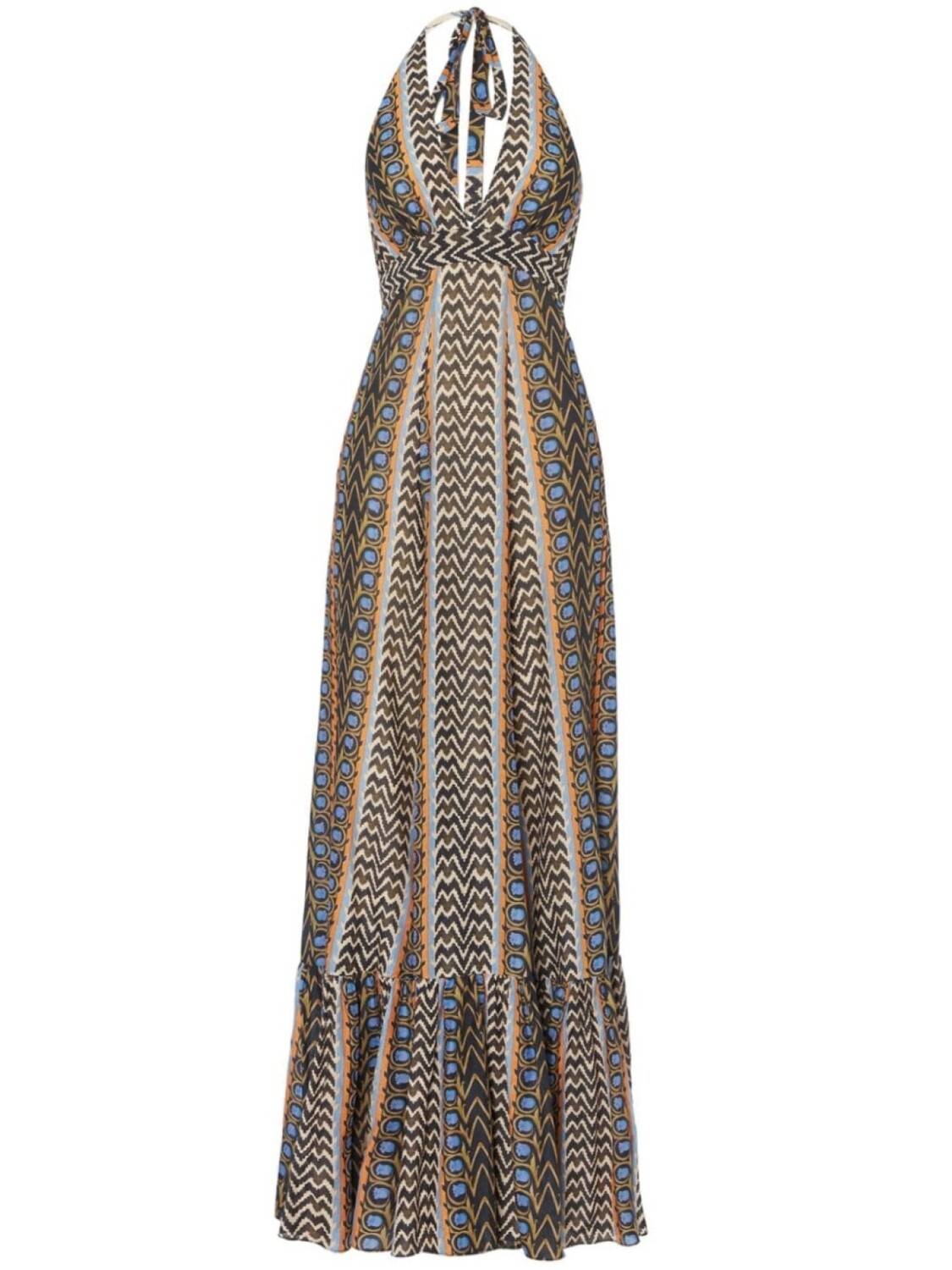 

Temperley London платье макси Джиа, синий