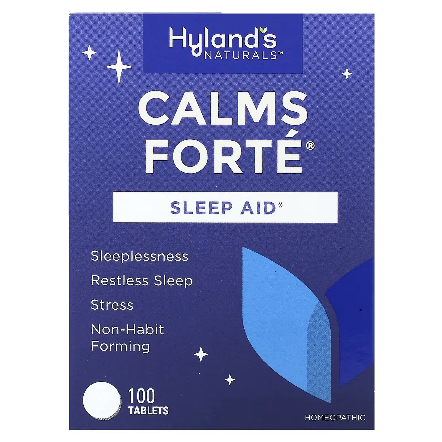 

Средство Hyland's Naturals успокаивает форте, 100 таблеток