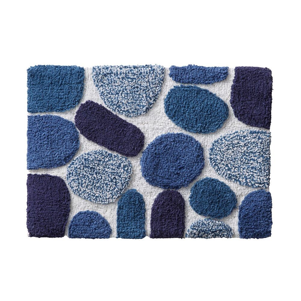 

Коврик для ванной Brylanehome Pebbles BrylaneHome, цвет Navy Cobalt Peacock
