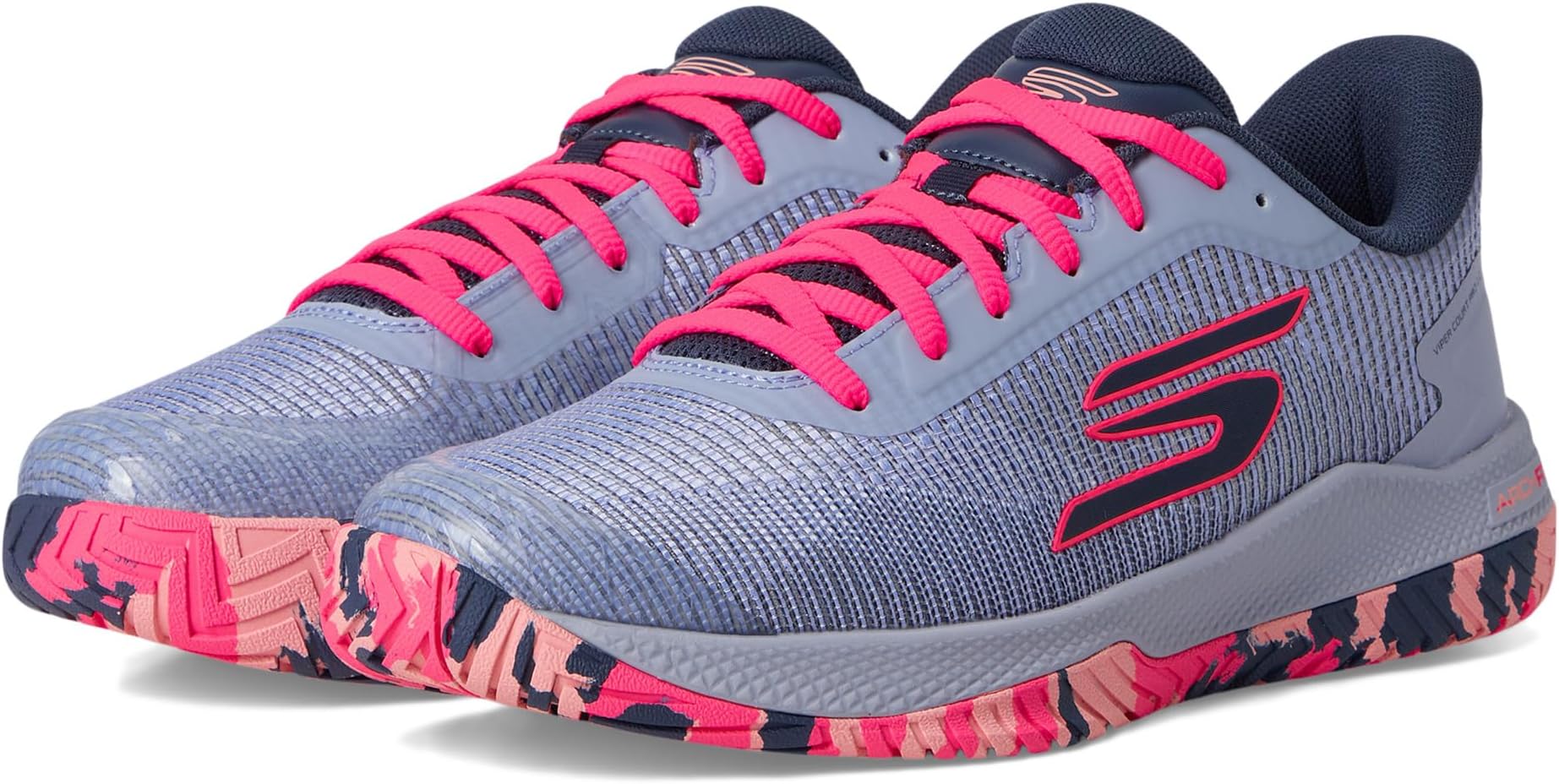 Кроссовки SKECHERS Women's Pickleball Viper Court Pro 2.0 Sneaker, Gray/Lavender
