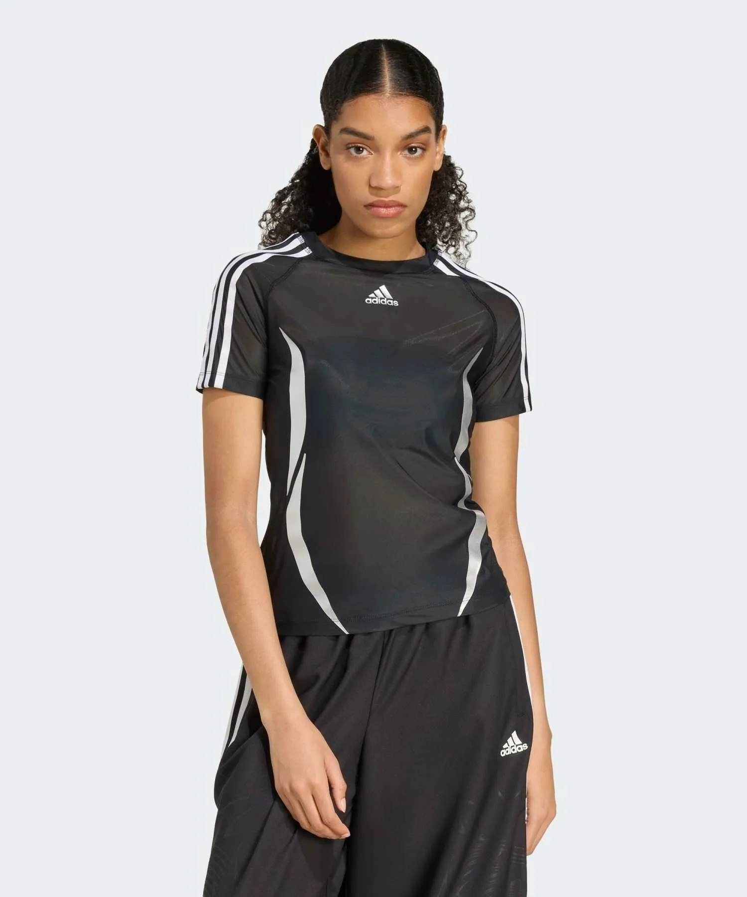 Женская футболка slim fit с футбольным дизайном Adilenium Season 4 Team Geist adidas Originals черная