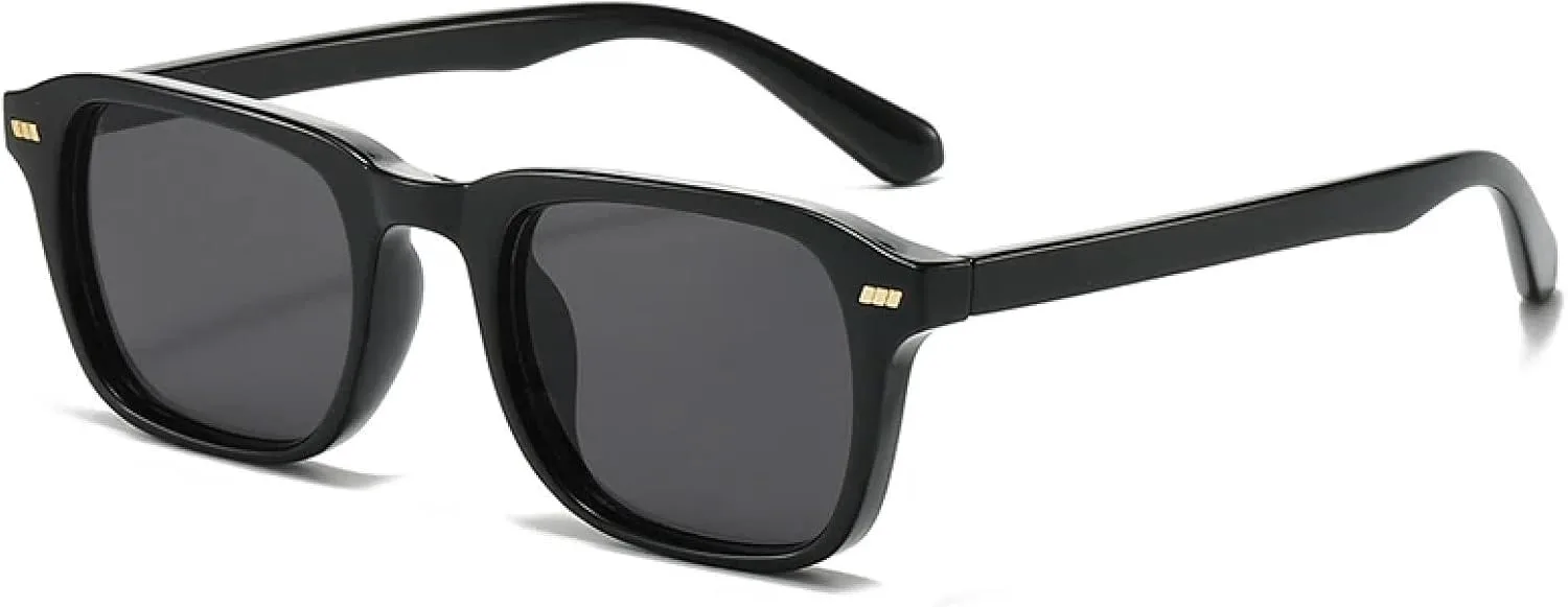 

Солнцезащитные очки с защитой от УФ-излучения UV400 для женщин и мужчин | Синие очки Rivets | для занятий спортом на открытом воздухе DSVIGF, Black Grey 2