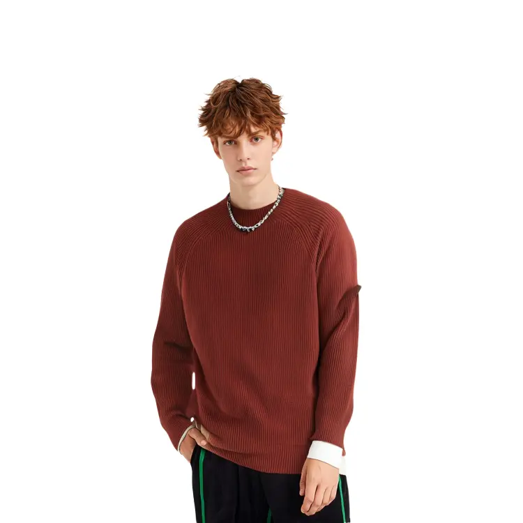 Свитер мужской красный Uniqlo, красный — фото 2
