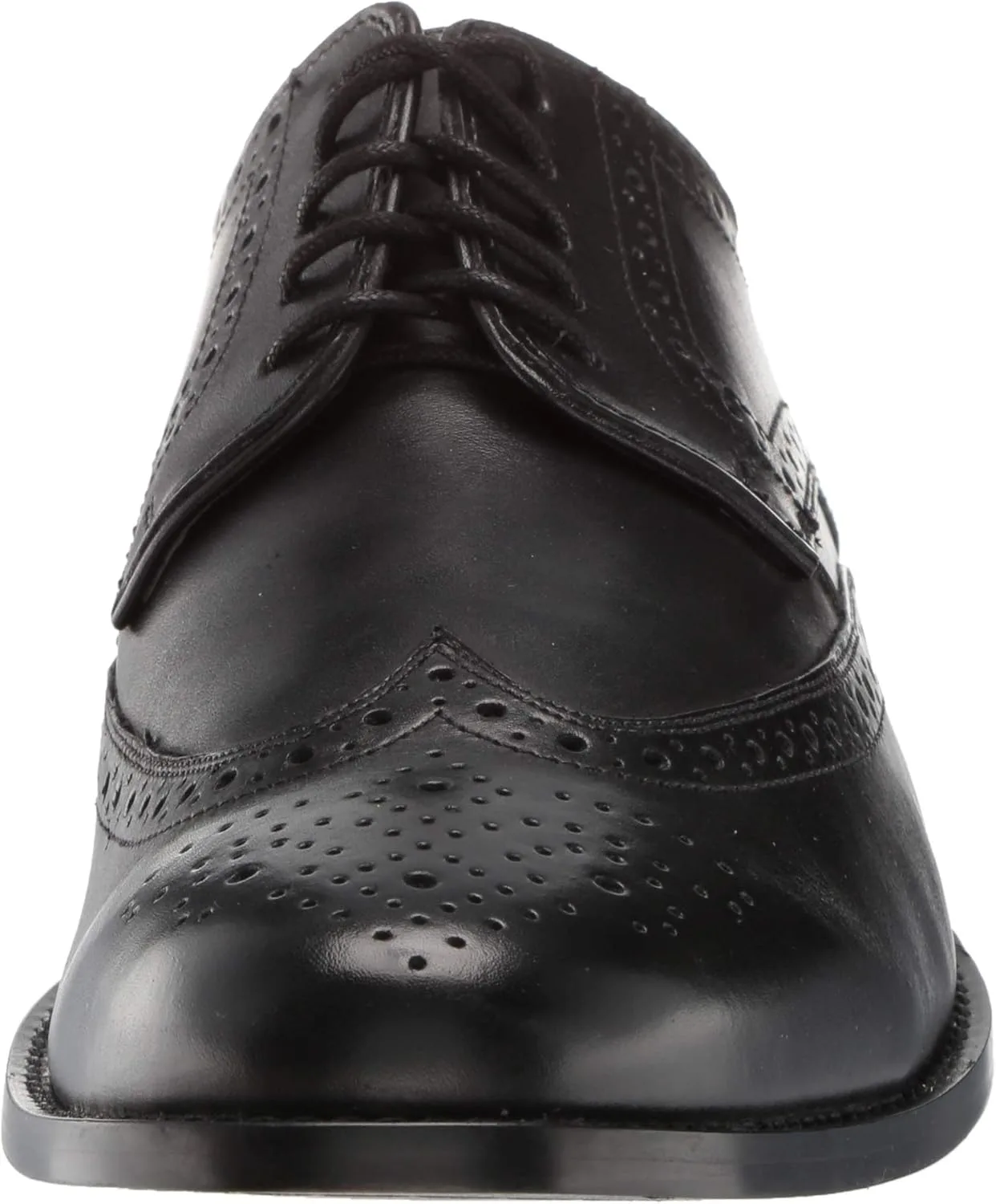 Мужские туфли Nunn Bush Nelson Wing Tip Oxford Dress Casual LaceUp, черный — фото 2