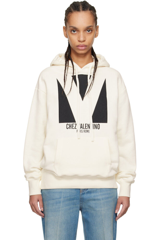 

Толстовка с капюшоном из хлопка с принтом «Chez Valentino» от Off-White