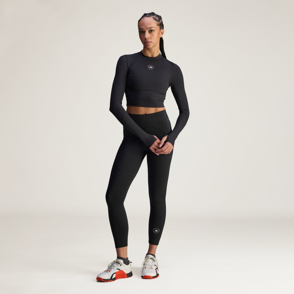 Леггинсы Adidas By Stella McCartney Training 7/8 Leggings, черный — фото 3