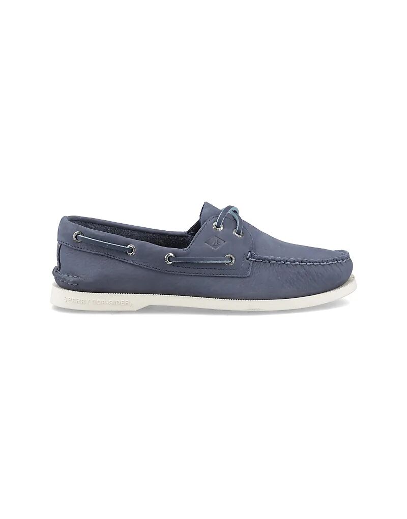 

Туфли-лодочки Sperry Authentic с двумя парами люверсов темно-синего цвета