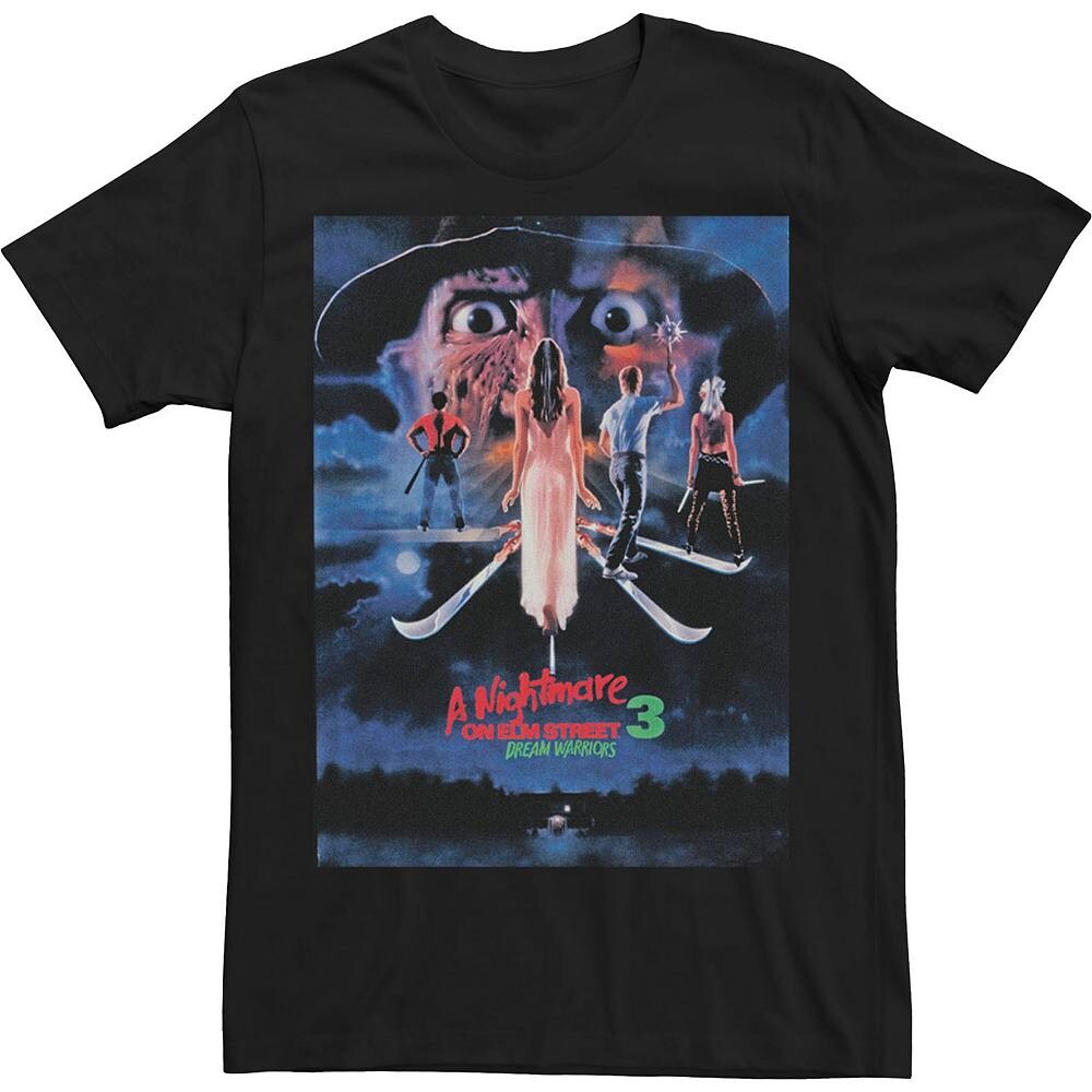 

Мужская футболка с плакатом «Кошмар на улице Вязов» Nightmare Dream Licensed Character, черный
