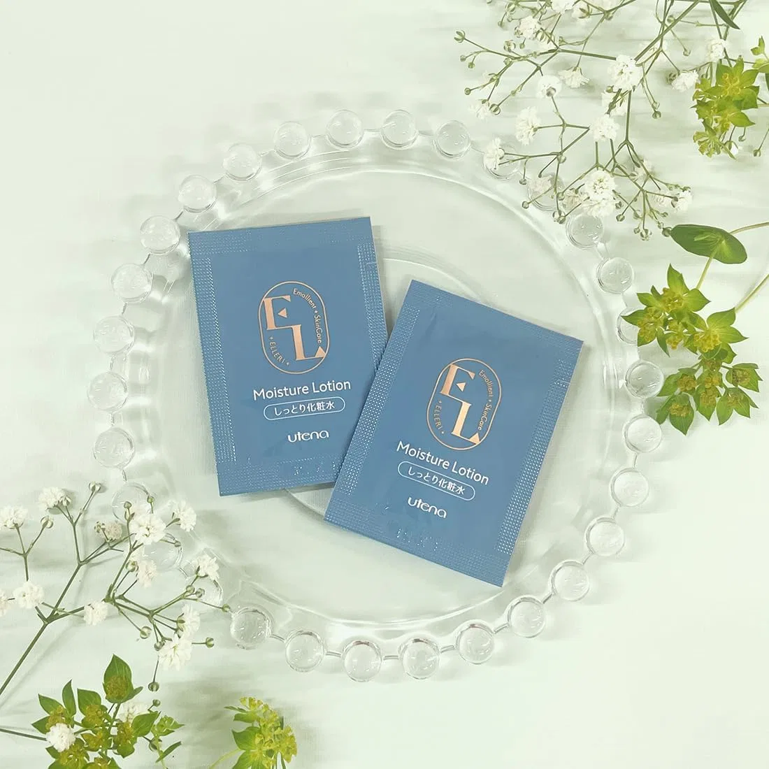 Лосьон для лица Utena Elliemollient, 250 пакетиков по 2 мл, увлажняющий, с коллагеном и гиалуроновой кислотой — фото 4