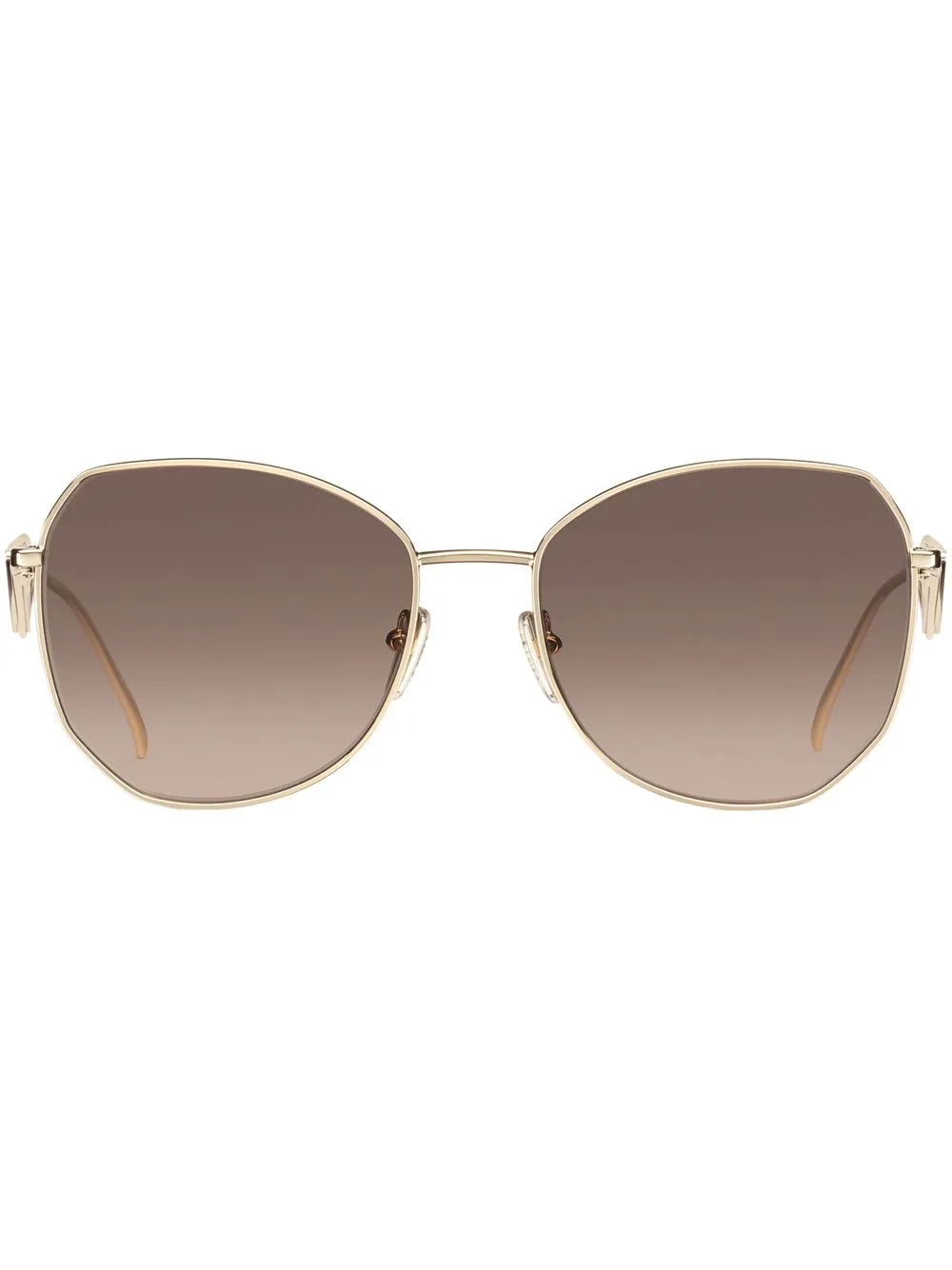 

Солнцезащитные очки Symbole в массивной оправе Prada Eyewear, золотой